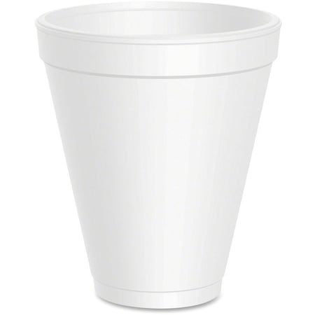 Dart Container Cup, Foam, 12 Oz, Wht 25PK DCC12J16